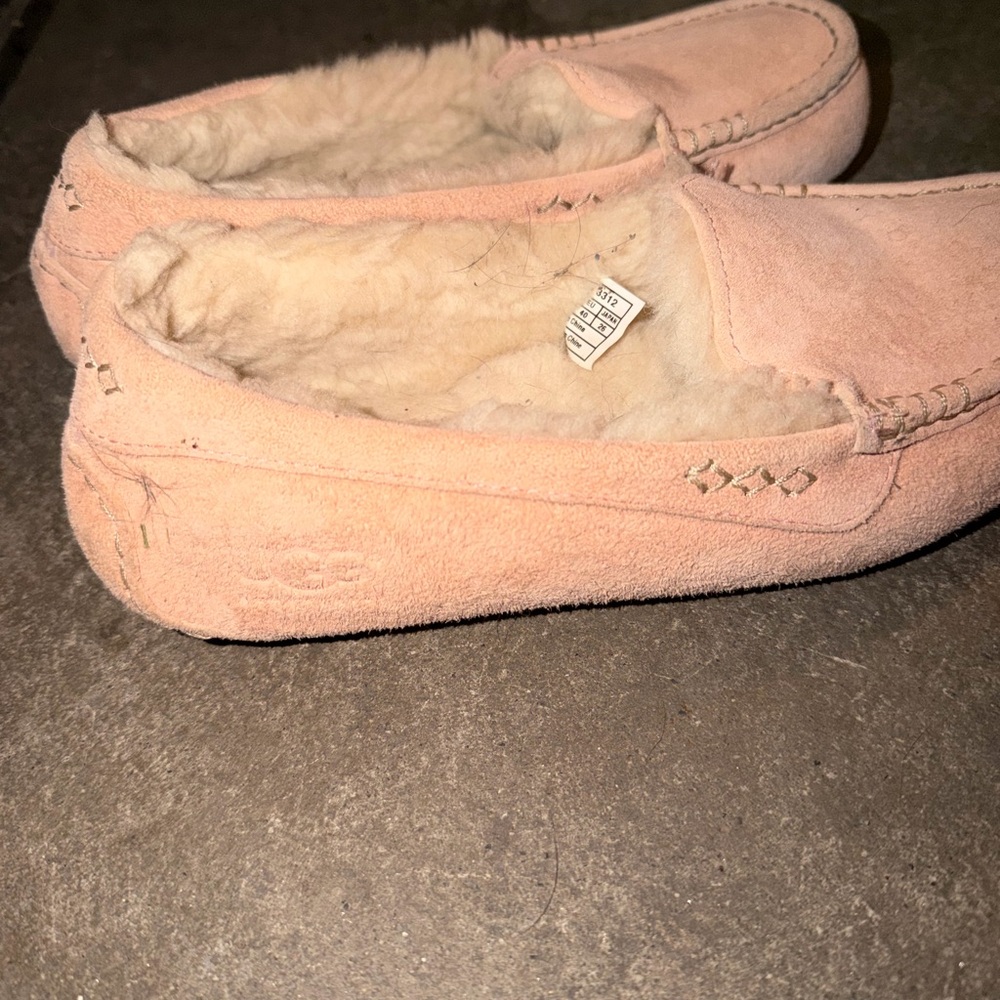 UGG Leather & Shearling Moccasins - Picture 1 of 4